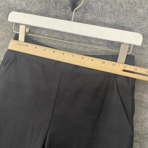 Athleta Brooklyn Jogger Pants 2 Black Camo Lined High Rise Tapered Stretch - Picture 10 of 16